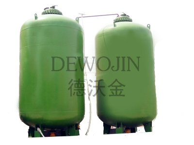 Large vertical glass lined storage tank