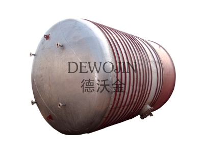 50m³ stainless steel 316L tanks with coil